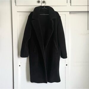 All yoga oversized Sherpa trench coat